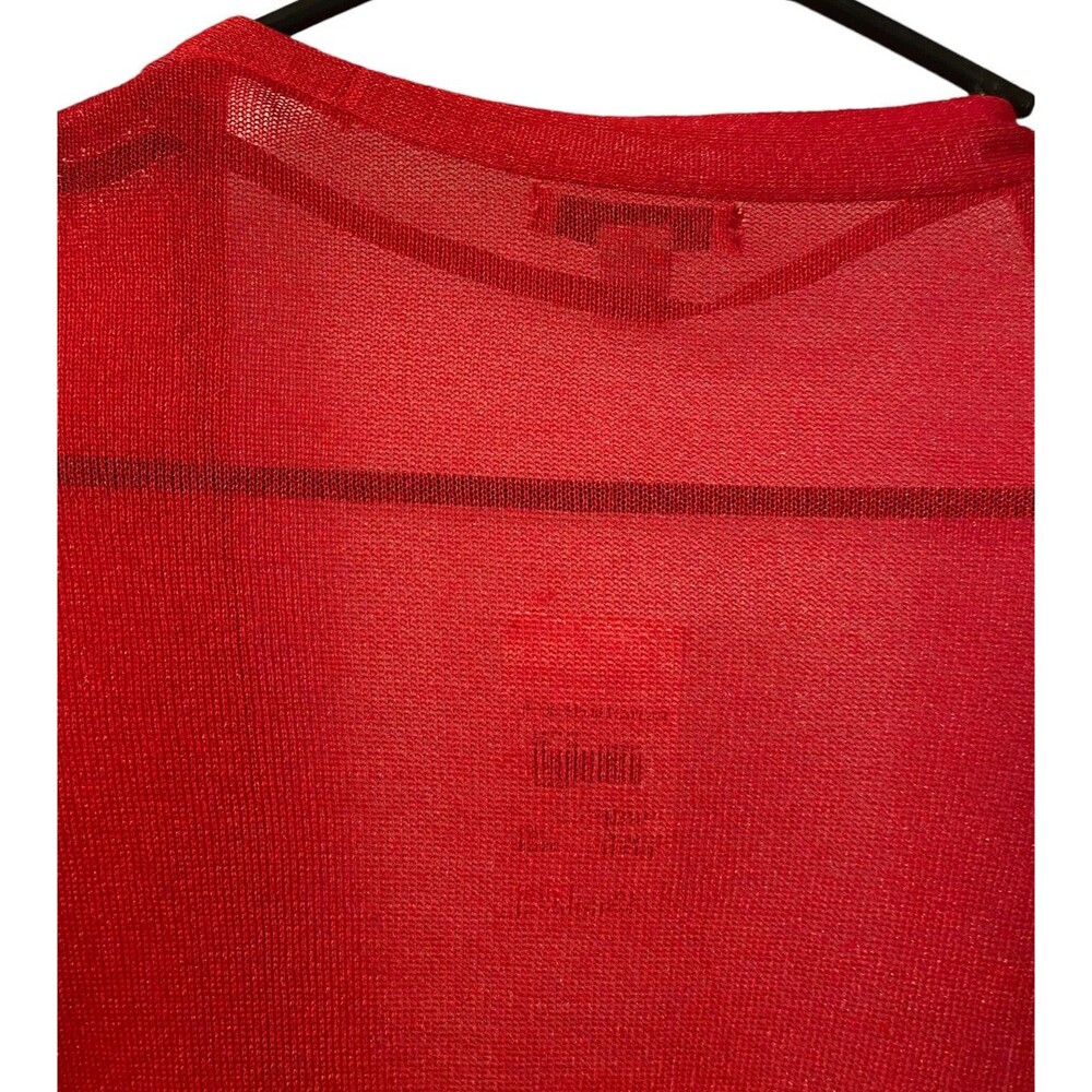 Women’s EST. 1946 Red Sheer Cardigan 22/24W Office - Picture 8 of 8